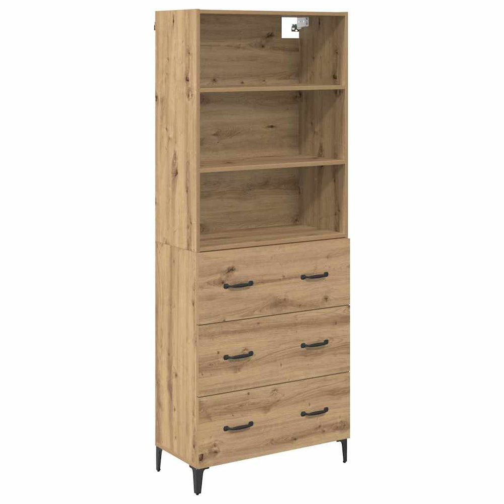 Highboard Artisan oak 69.5 x 34 x 180 cm