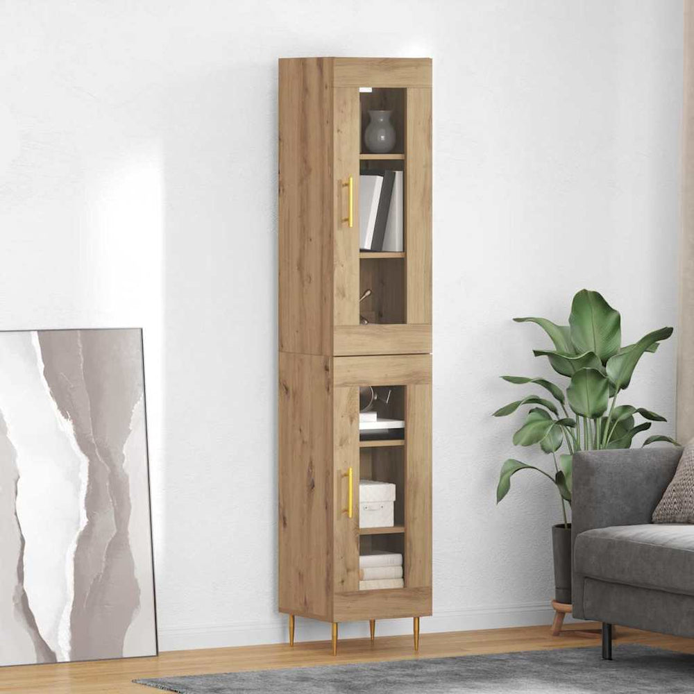 High Cabinet Artisan Oak 34.5 x 34 x 180 cm