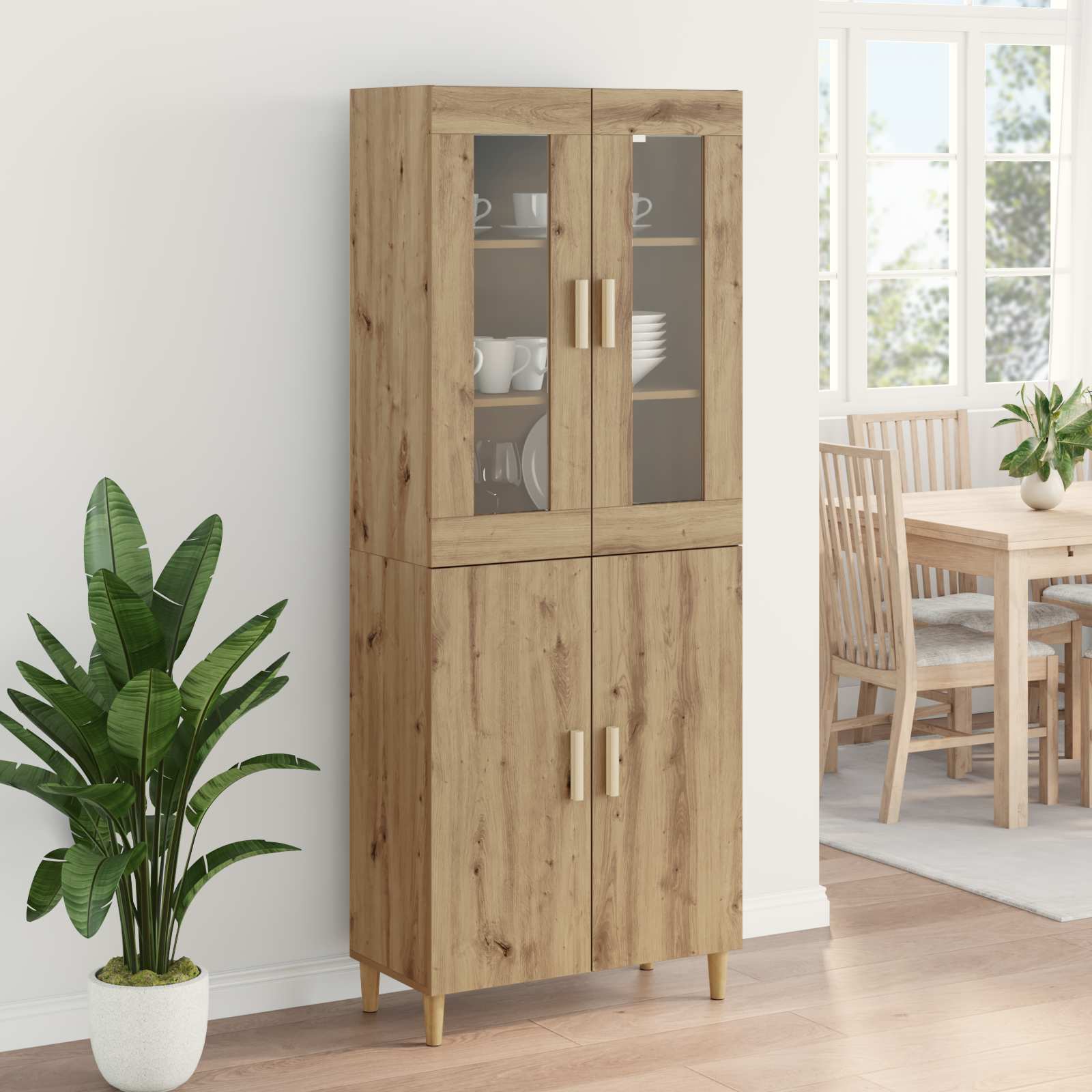 Highboard Artisan oak 69.5 x 34 x 180 cm