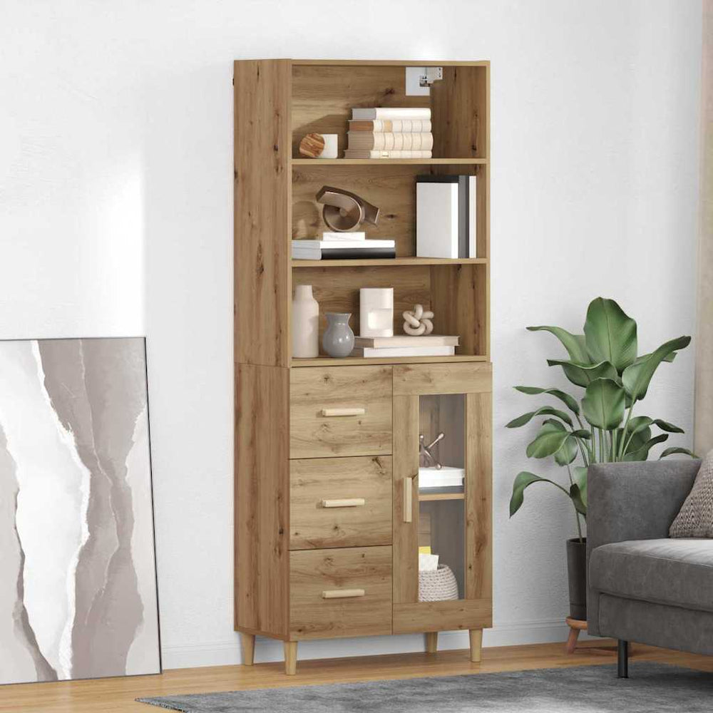 Highboard Artisan oak 69.5 x 32.5 x 180 cm