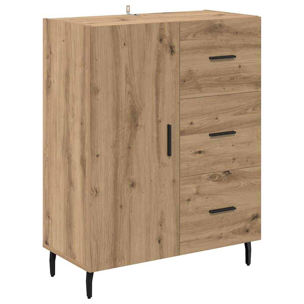 Aukštas spintelė 2 pcs Amatininkų ąžuolas 69,5 x 34 x 180 cm