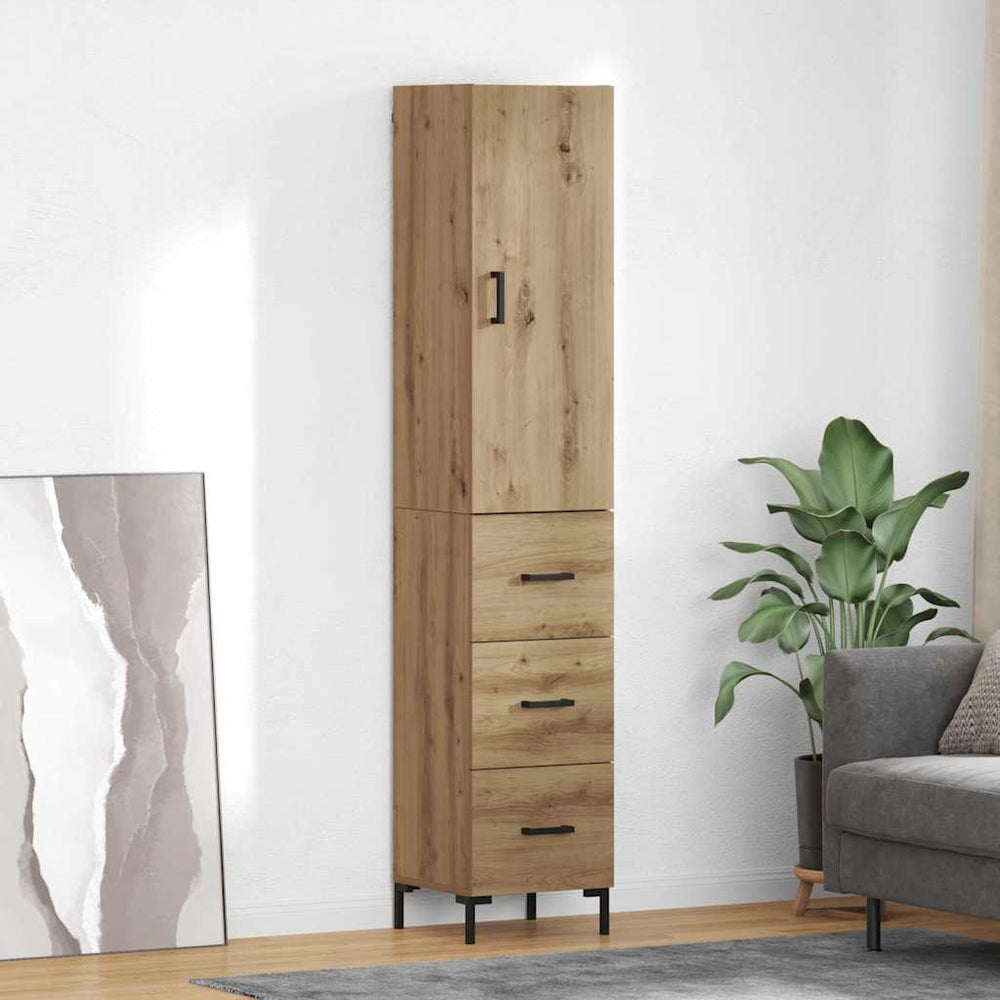 Highboard Artisan oak 69.5 x 34 x 180 cm