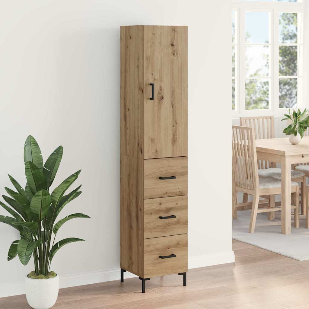 Highboard Artisan oak 69.5 x 34 x 180 cm