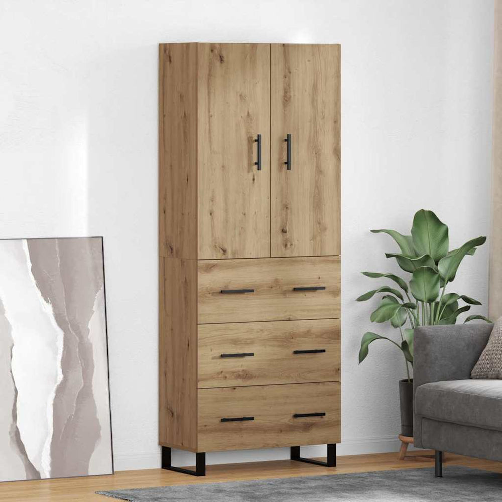 Tall chest of drawers 2 pcs Artisanal oak