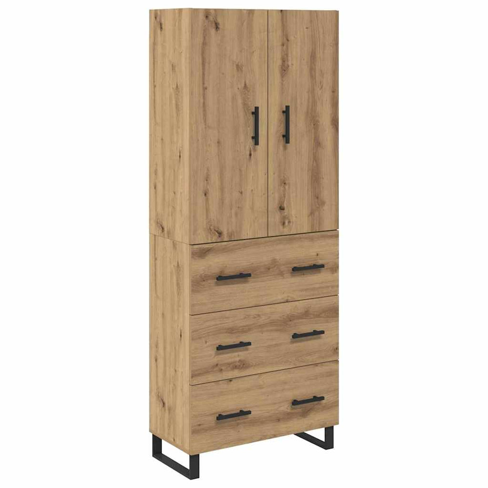 Tall chest of drawers 2 pcs Artisanal oak