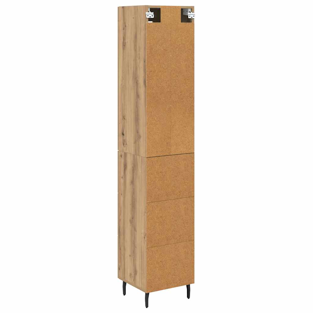 High Cabinet Artisan Oak 34.5 x 34 x 180 cm