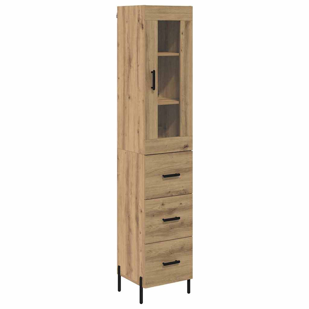 Tall cabinet Artisan oak 34.5 x 34 x 180 cm