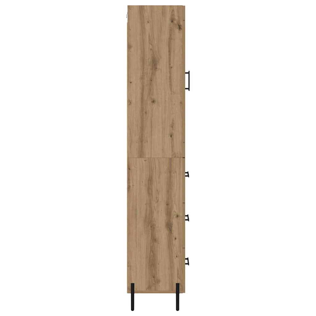 Tall cabinet Artisan oak 34.5 x 34 x 180 cm