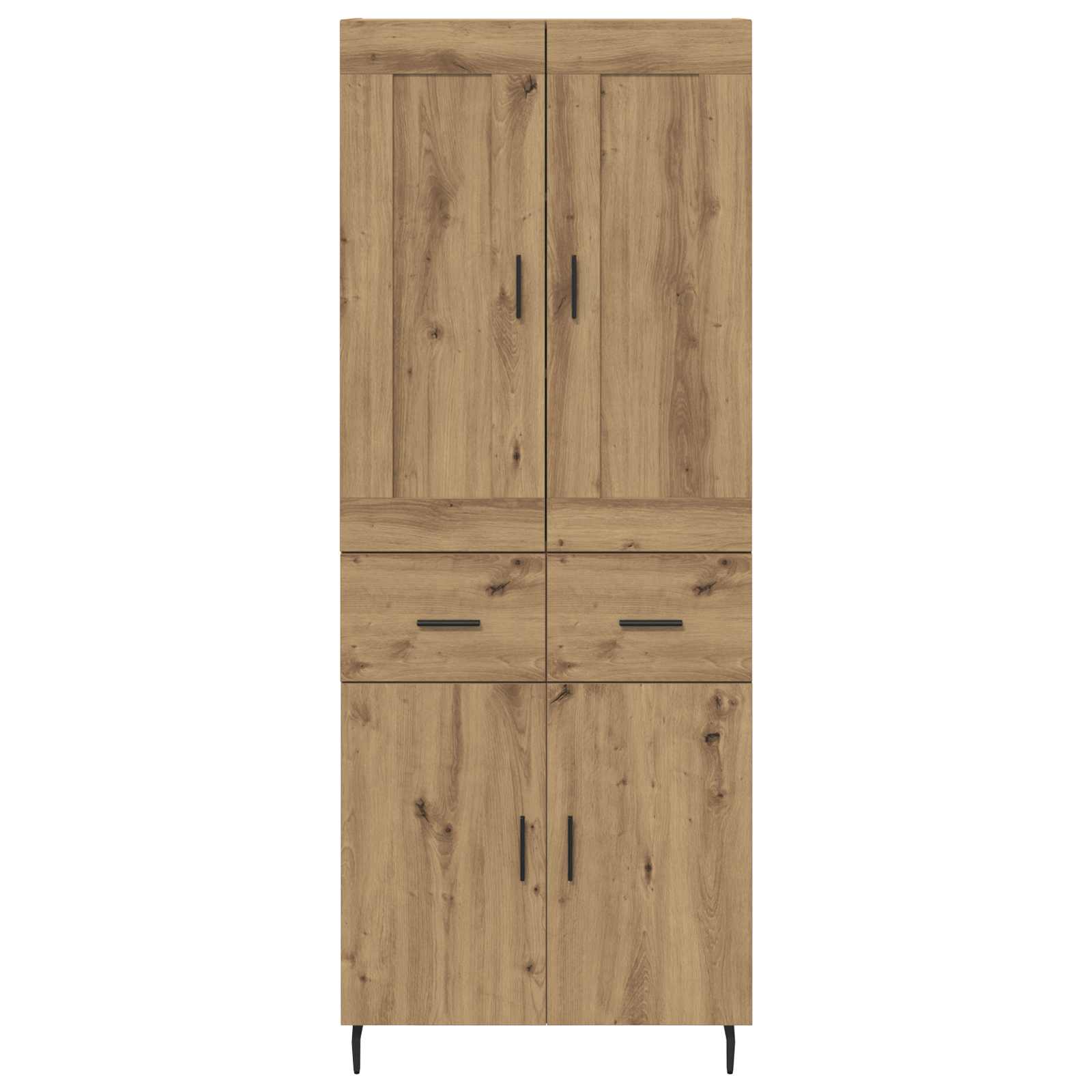 Aukštas spintelė 2 pcs Amatininkų ąžuolas 69,5 x 34 x 180 cm