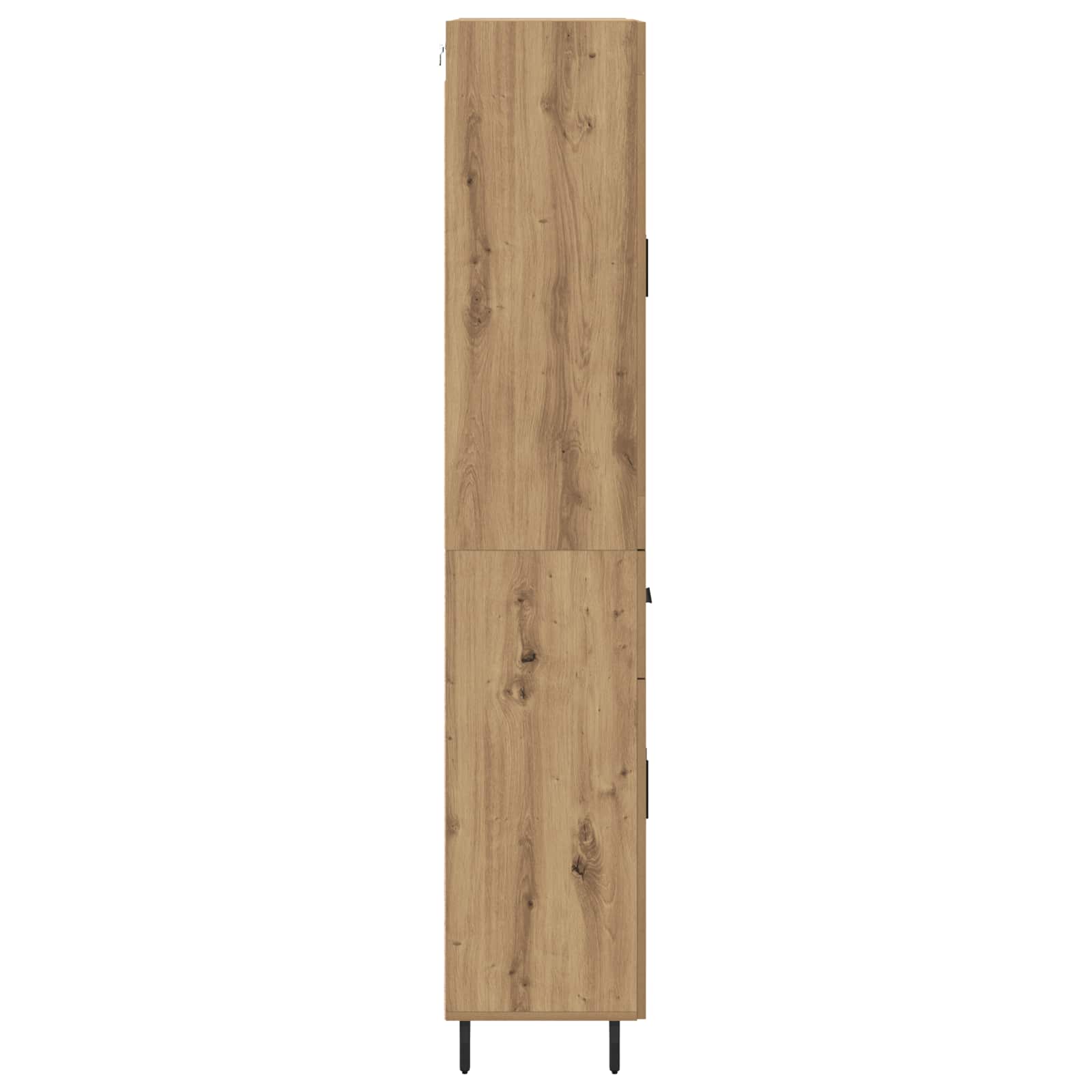 Aukštas spintelė 2 pcs Amatininkų ąžuolas 69,5 x 34 x 180 cm