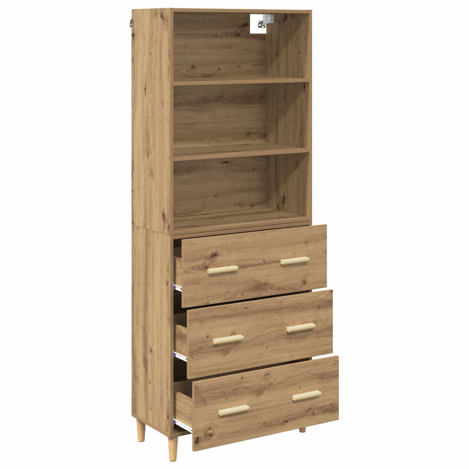 Highboard Artisan oak 69.5 x 32.5 x 180 cm