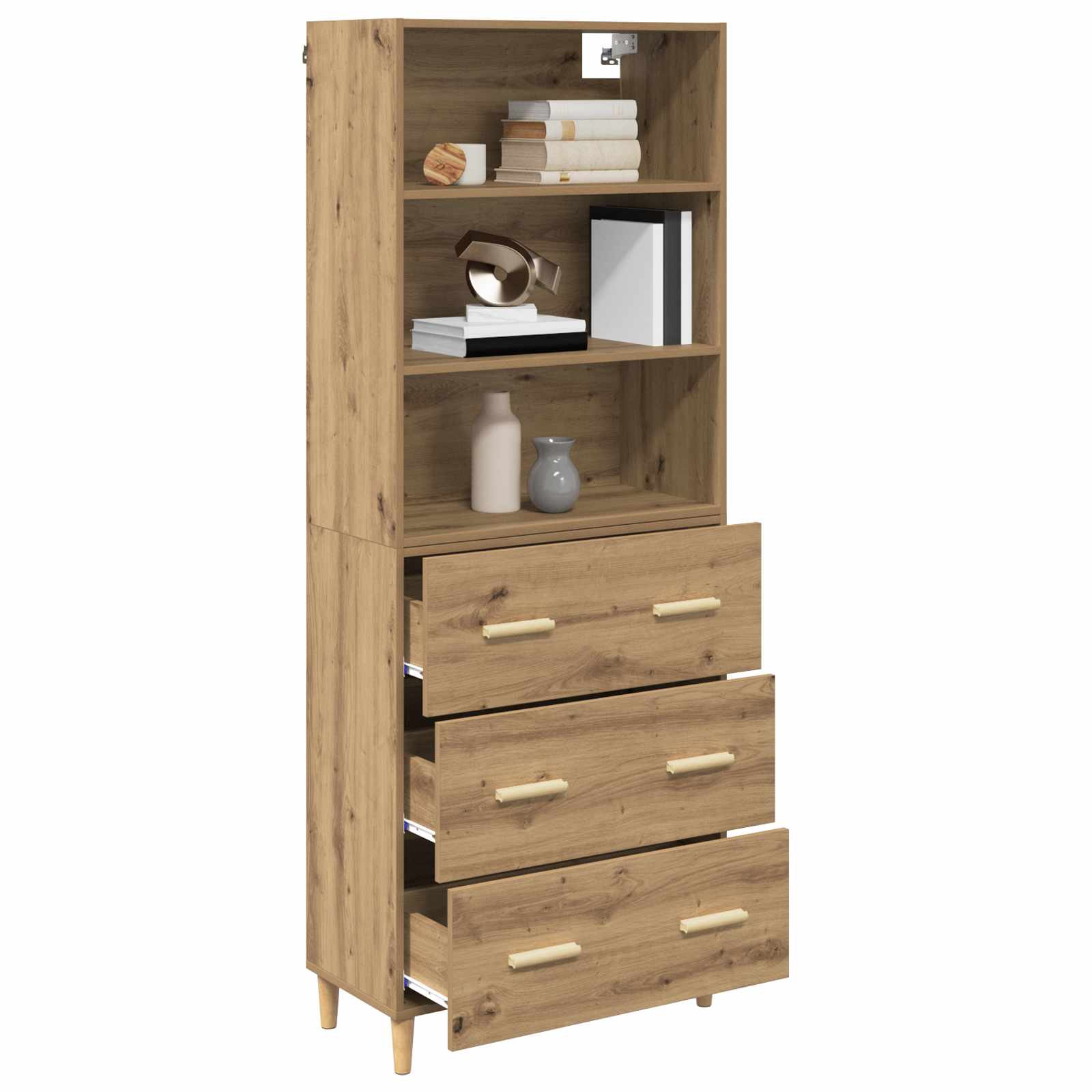 Highboard Artisan oak 69.5 x 32.5 x 180 cm