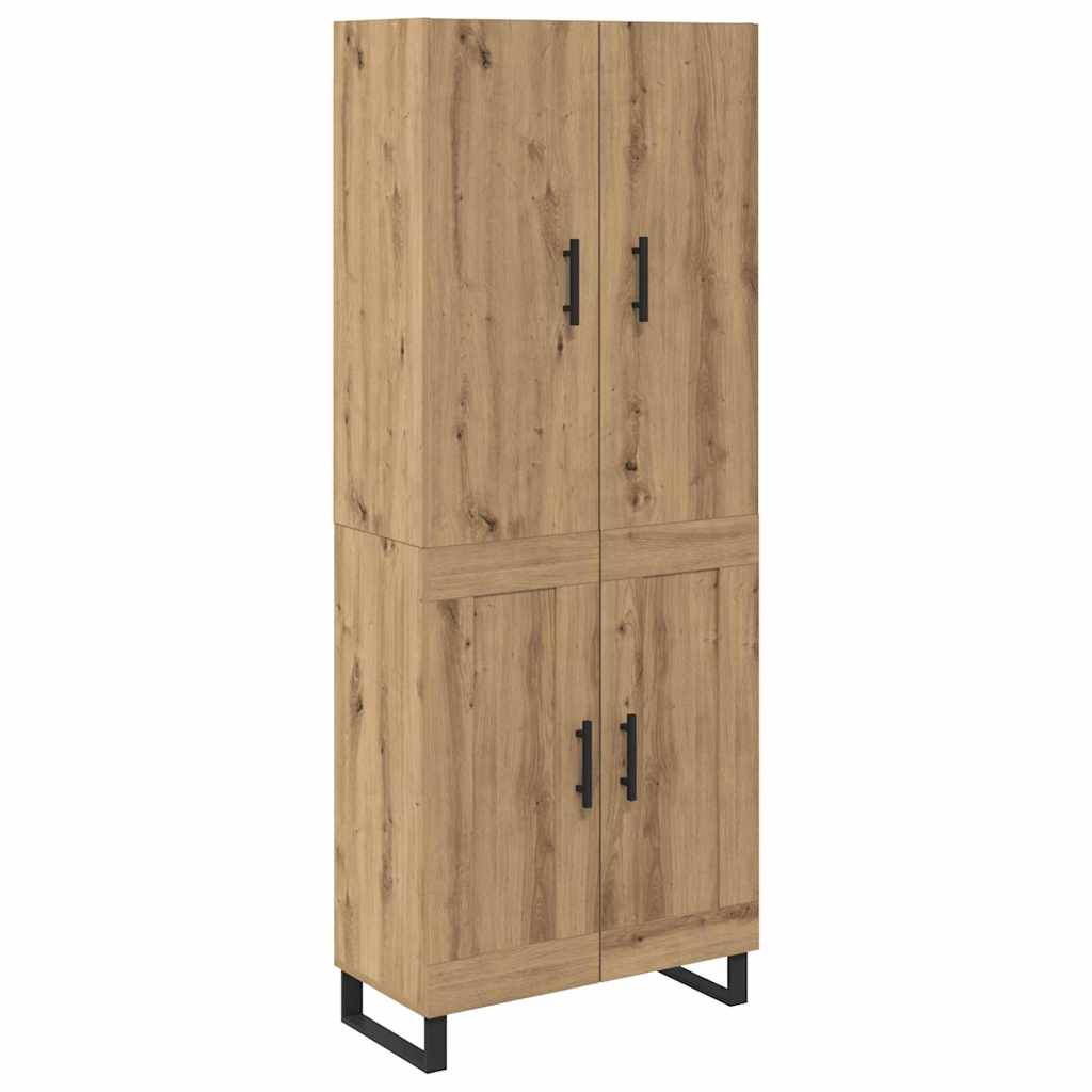 Aukštas spintelė 2 pcs Amatininkų ąžuolas 69,5 x 34 x 180 cm