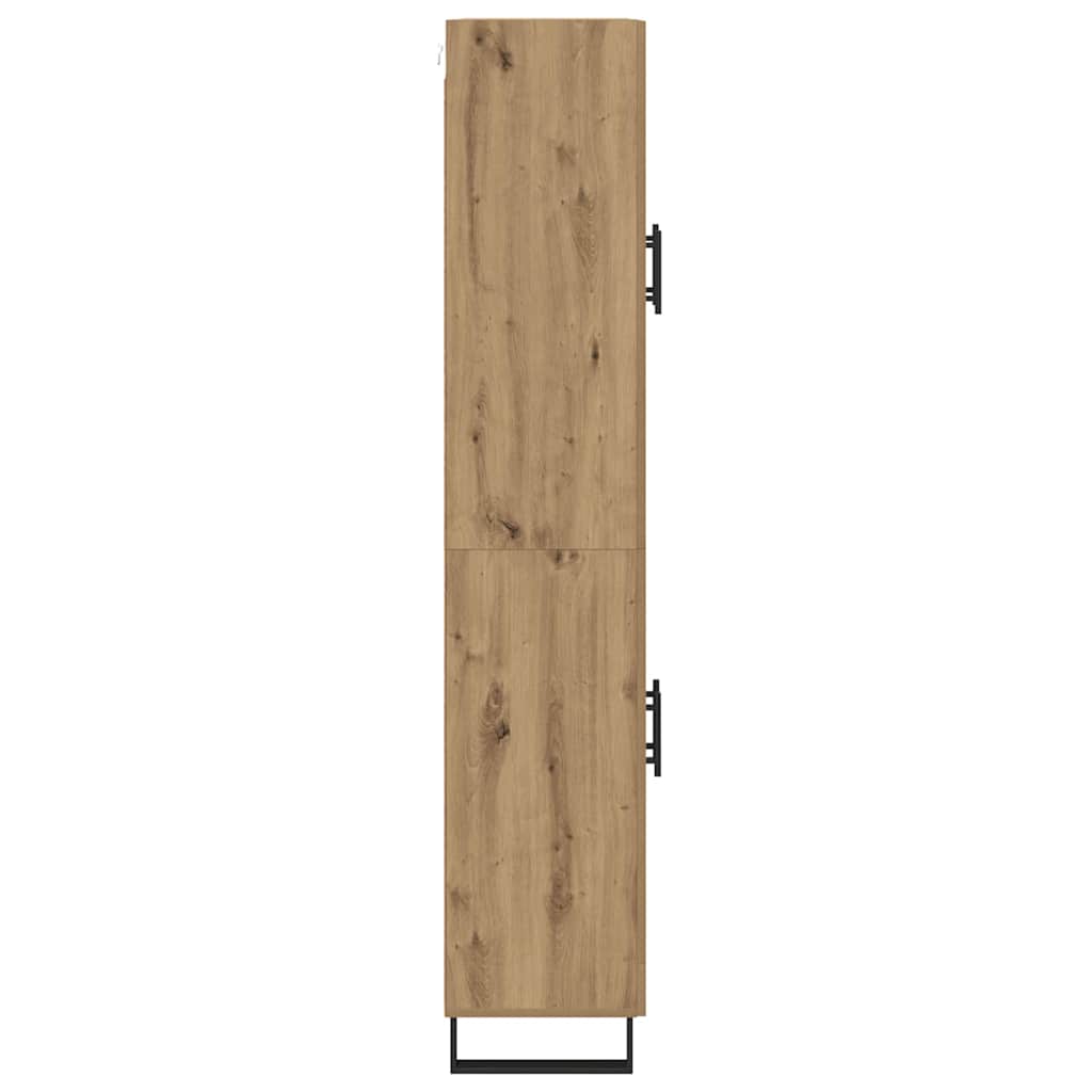 Aukštas spintelė 2 pcs Amatininkų ąžuolas 69,5 x 34 x 180 cm
