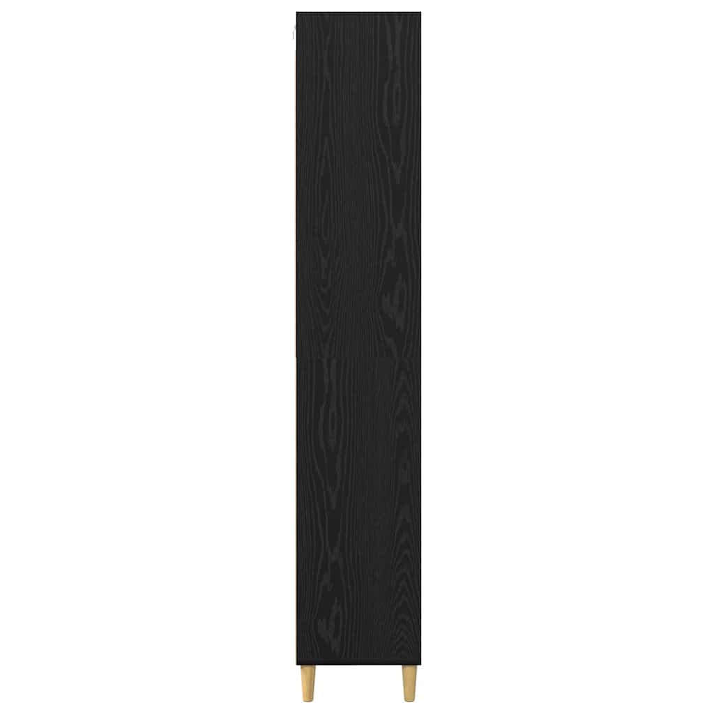 Aukštas spintelė 2 pcs Juodas ąžuolas 69,5 x 32,5 x 180 cm