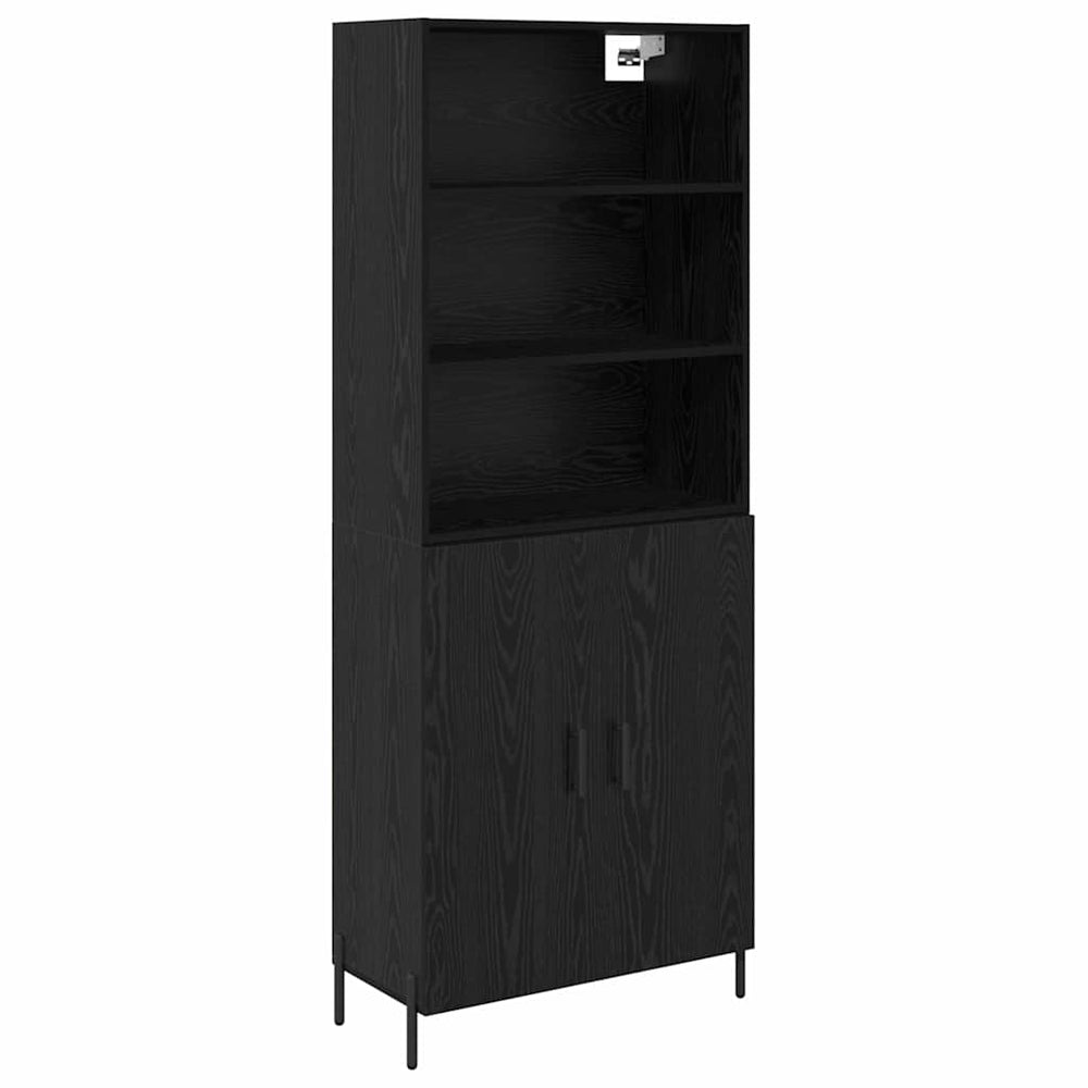 Highboard 2 pcs Black oak 69.5 x 34 x 180 cm