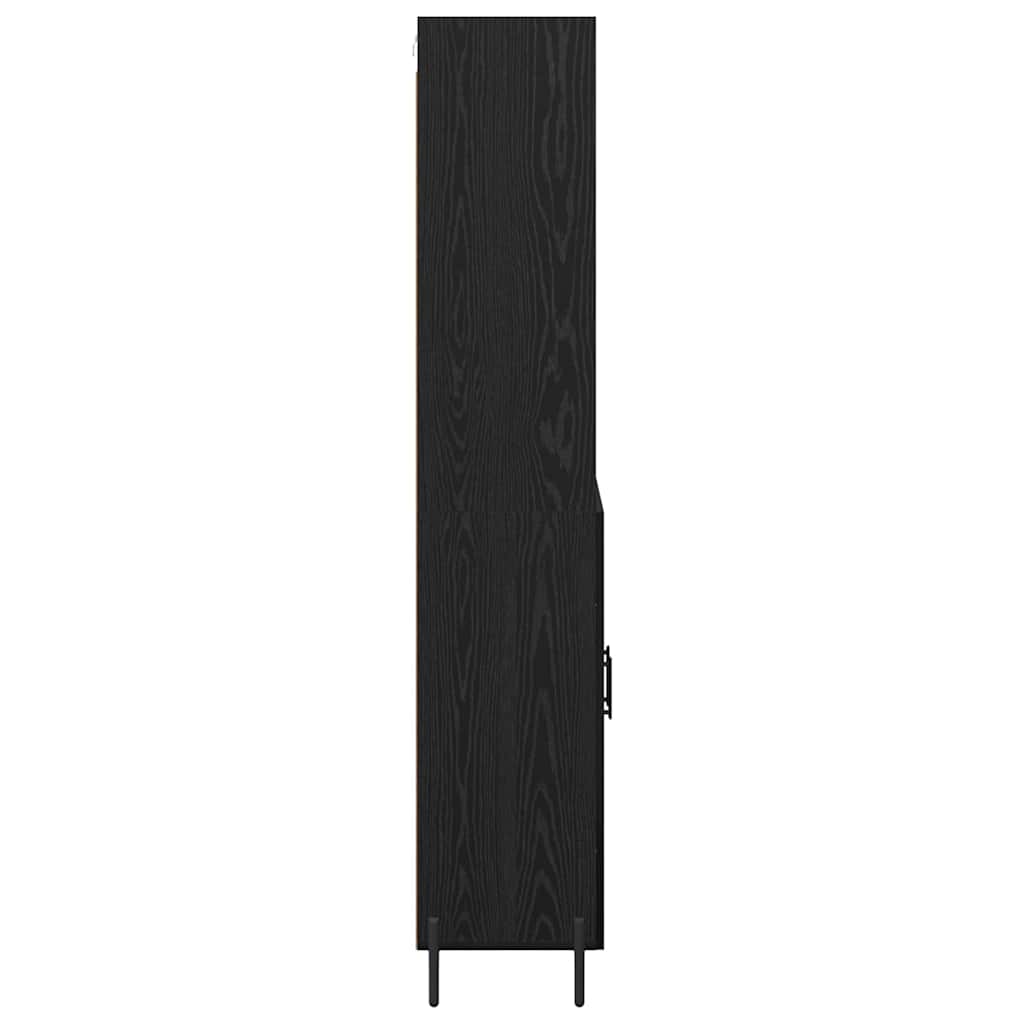 Augsts skapītis 2 gab. Melns ozols 69,5 x 34 x 180 cm