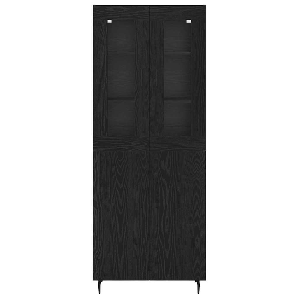 Augsts skapis Melns ozols 69,5 x 34 x 180 cm