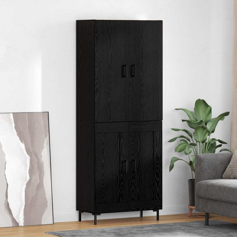 Highboard Black Oak 69.5x34x180 cm