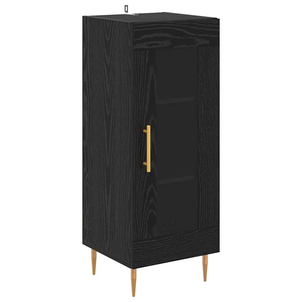 Tall Cabinet Black Oak 34.5 x 34 x 180 cm