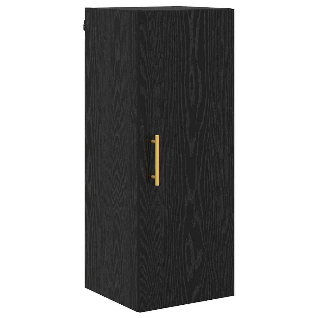 Tall Cabinet Black Oak 34.5 x 34 x 180 cm