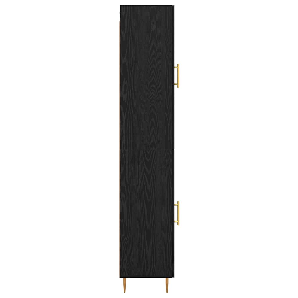 Tall Cabinet Black Oak 34.5 x 34 x 180 cm