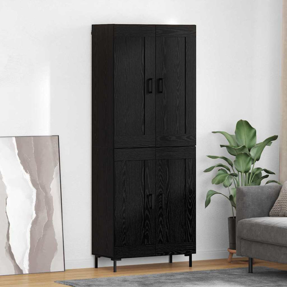 Highboard Black Oak 69.5x34x180 cm