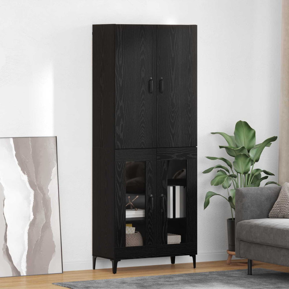 Highboard Black Oak 69.5x34x180 cm