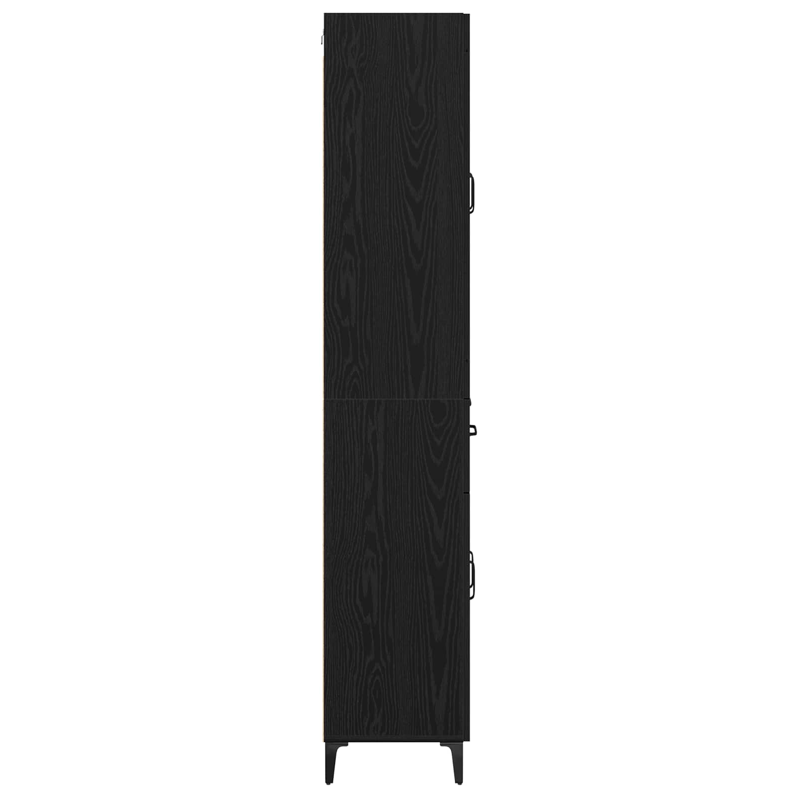 Highboard with Drawer Black Oak 69.5 x 34 x 180 cm