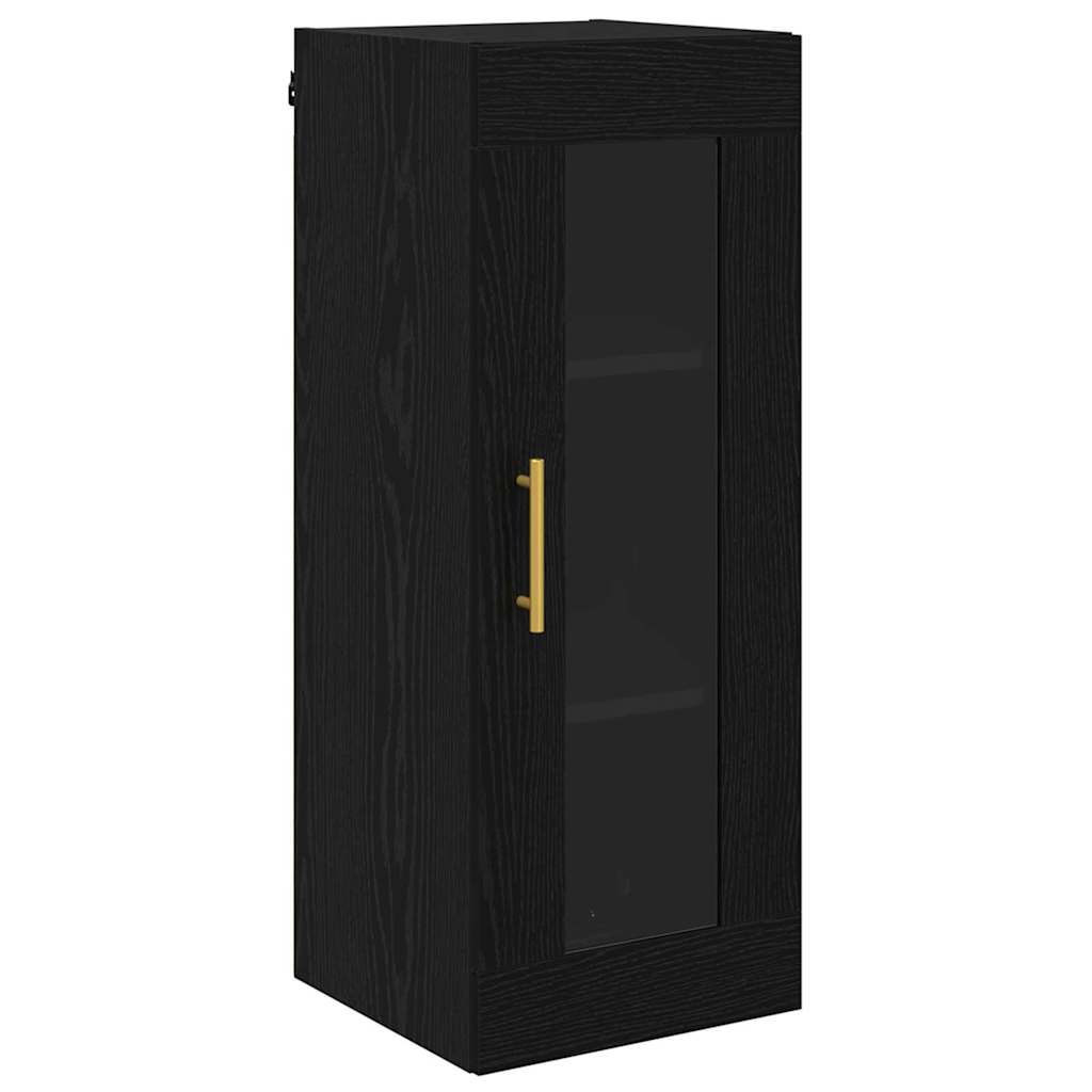 Aukštas spintelė Juodas ąžuolas 34,5 x 34 x 180 cm