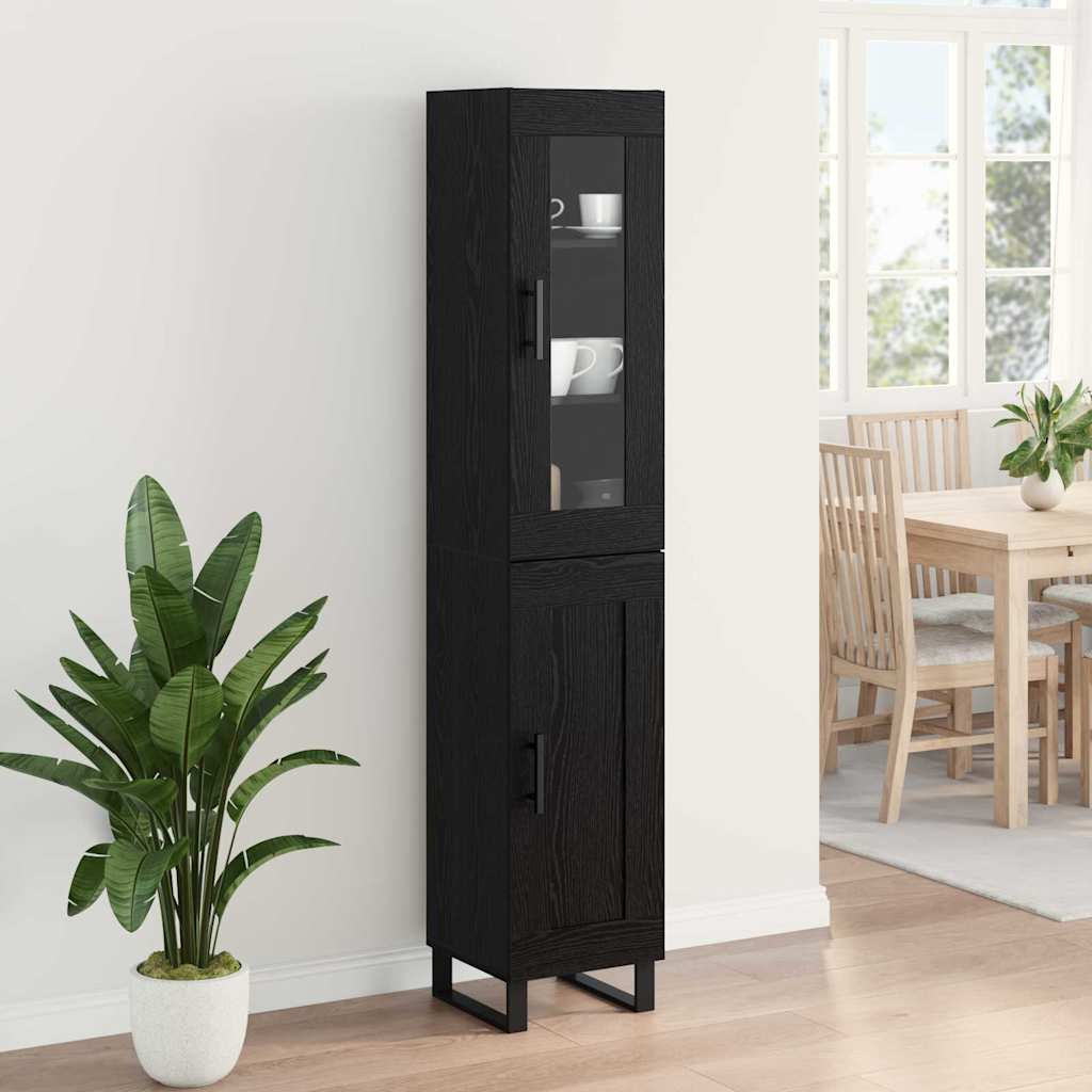 Highboard Black Oak 69.5x34x180 cm