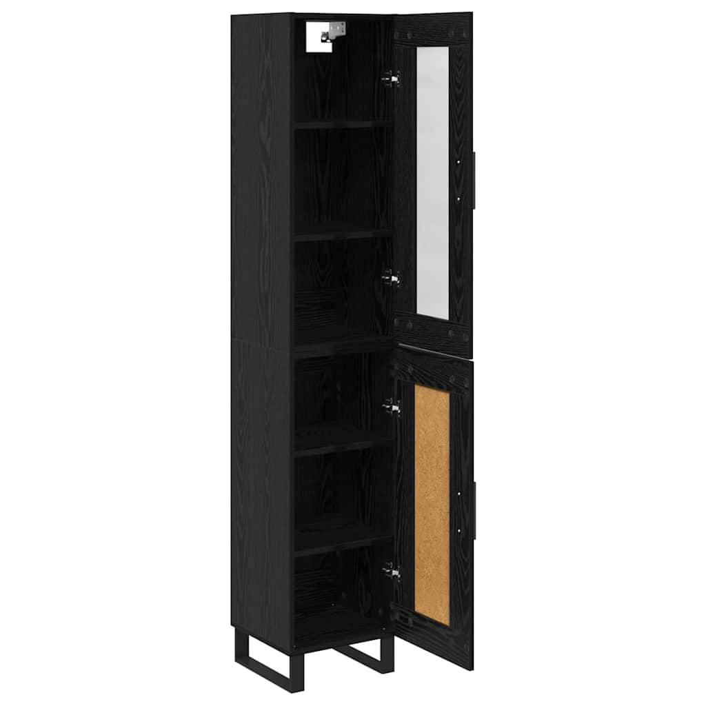 Highboard Black Oak 69.5x34x180 cm