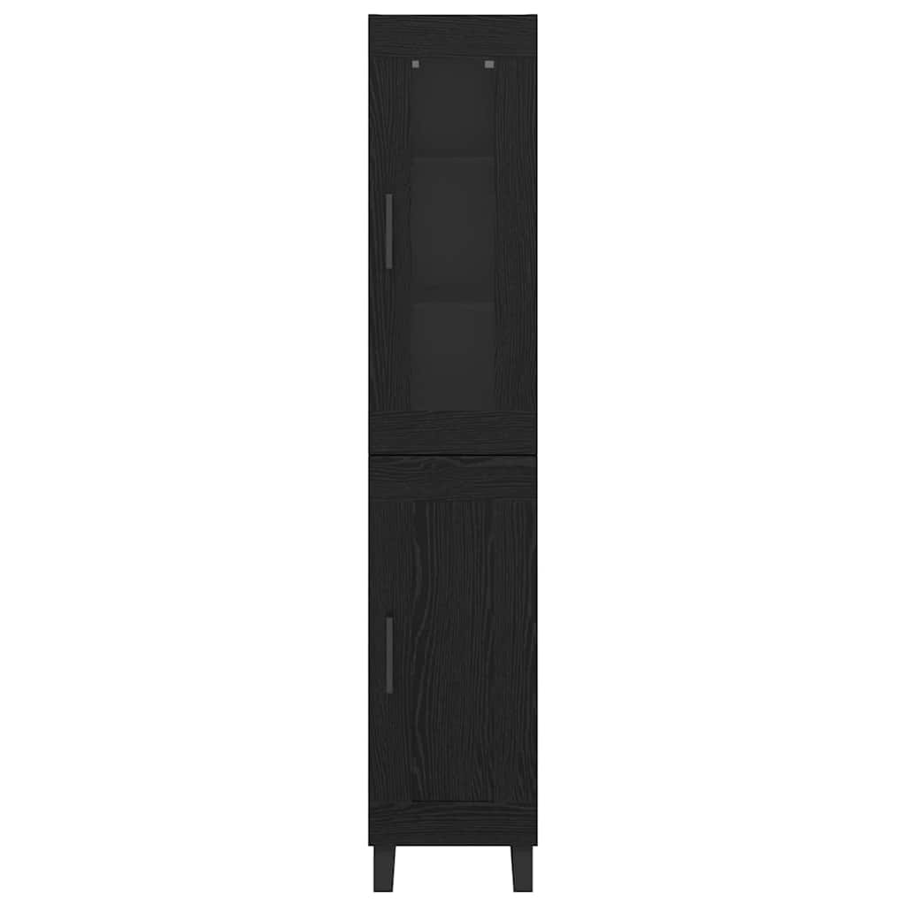 Highboard Black Oak 69.5x34x180 cm