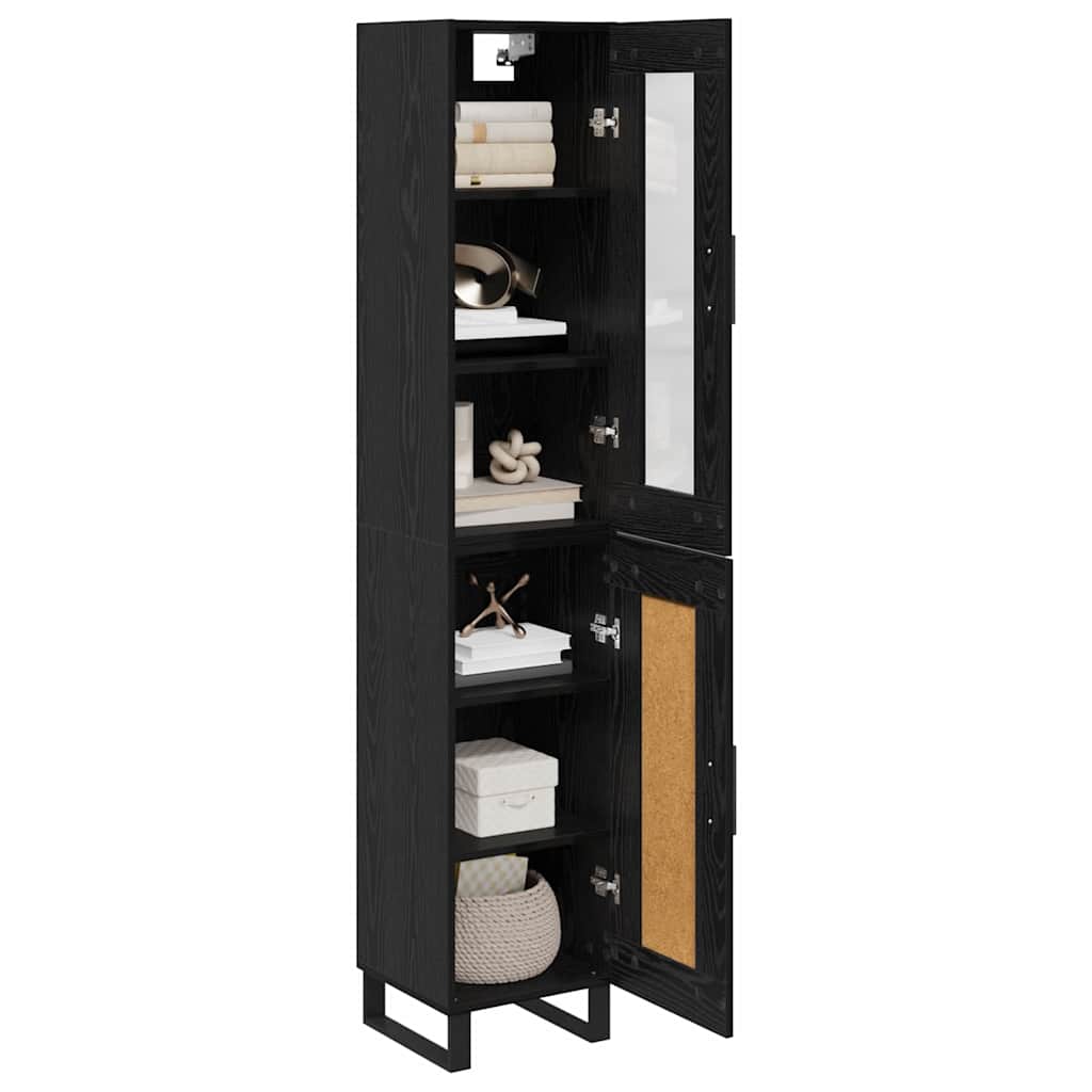 Highboard Black Oak 69.5x34x180 cm