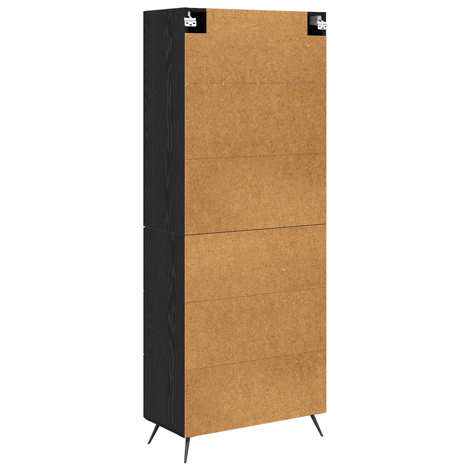 Highboard with Drawer Black Oak 69.5 x 34 x 180 cm