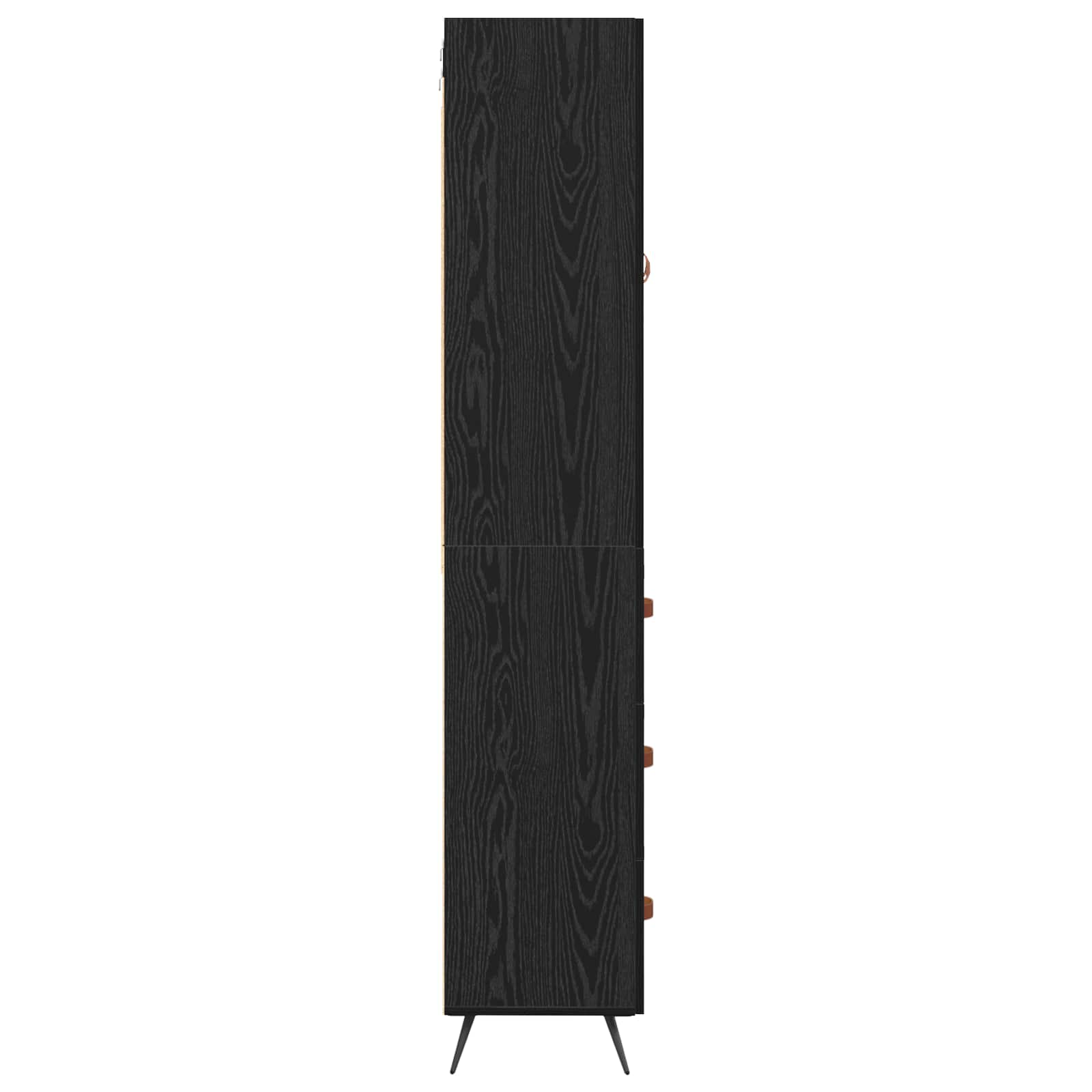 Highboard with Drawer Black Oak 69.5 x 34 x 180 cm