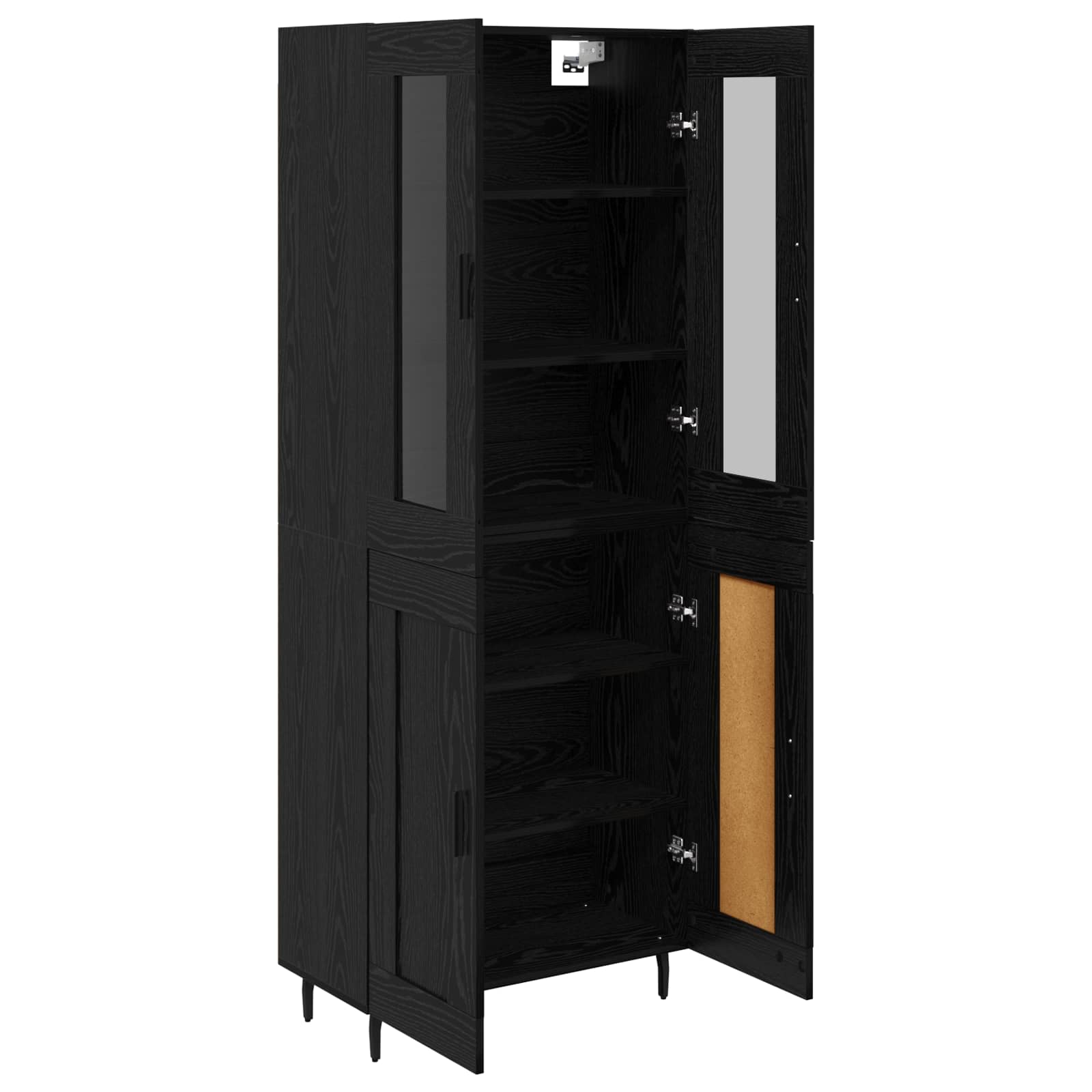 Tall cabinet 2 pcs Black oak