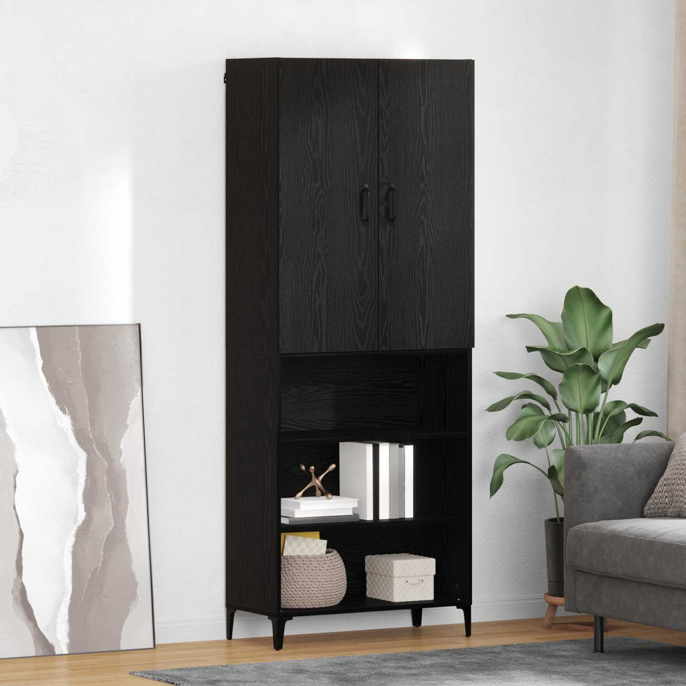 Highboard Black Oak 69.5x34x180 cm