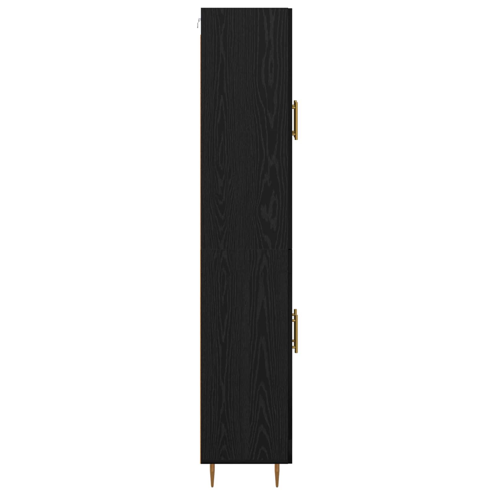 Aukštas spintelė Juodas ąžuolas 69,5 x 34 x 180 cm