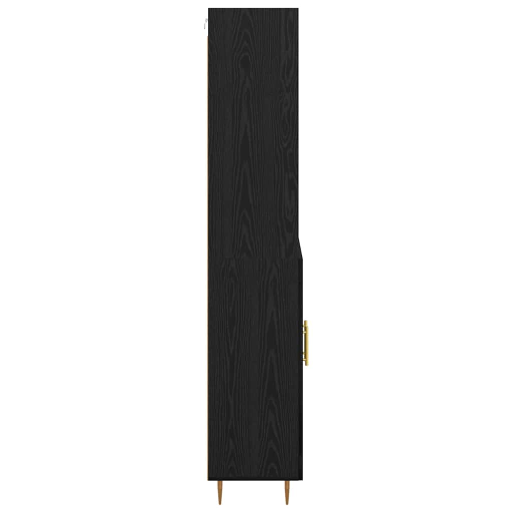 Aukštas spintelė su stalčių Juodas ąžuolas 69,5 x 34 x 180 cm