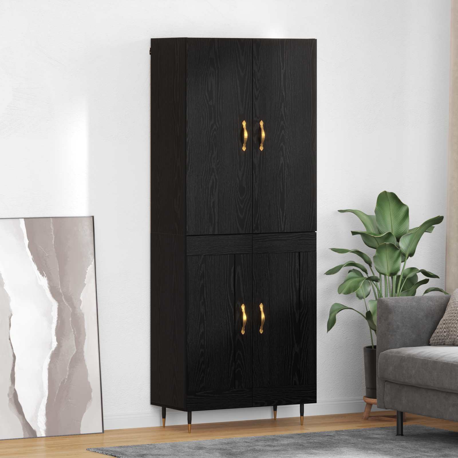 Augsts skapītis Melnais ozols 69,5 x 34 x 180 cm