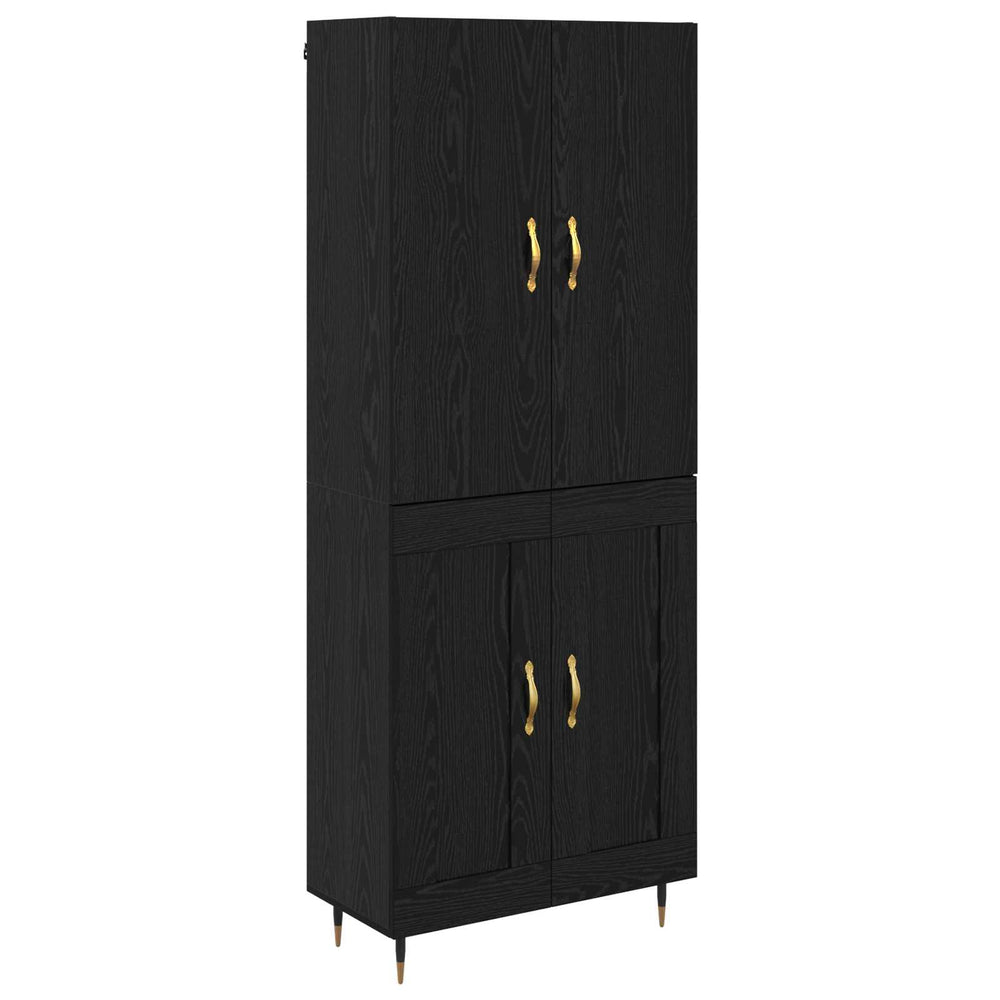 Highboard Black Oak 69.5x34x180 cm