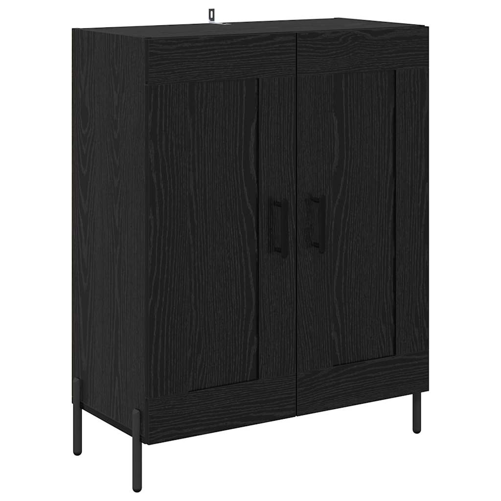 Highboard 2 pcs black oak 69.5 x 34 x 180 cm