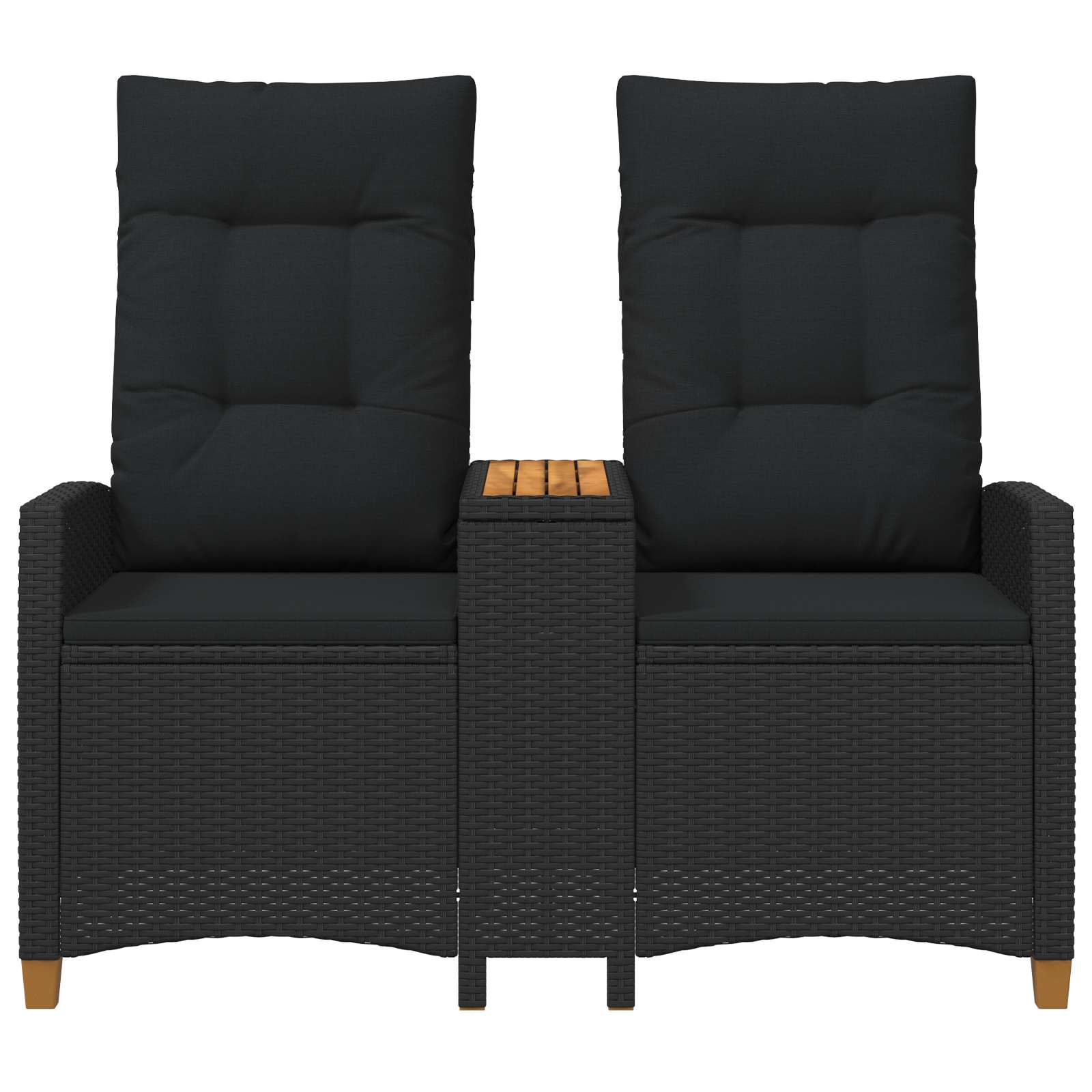 Atgāžams soliņš ar galdu melns 126 x 65 x 112 cm poliuretāns