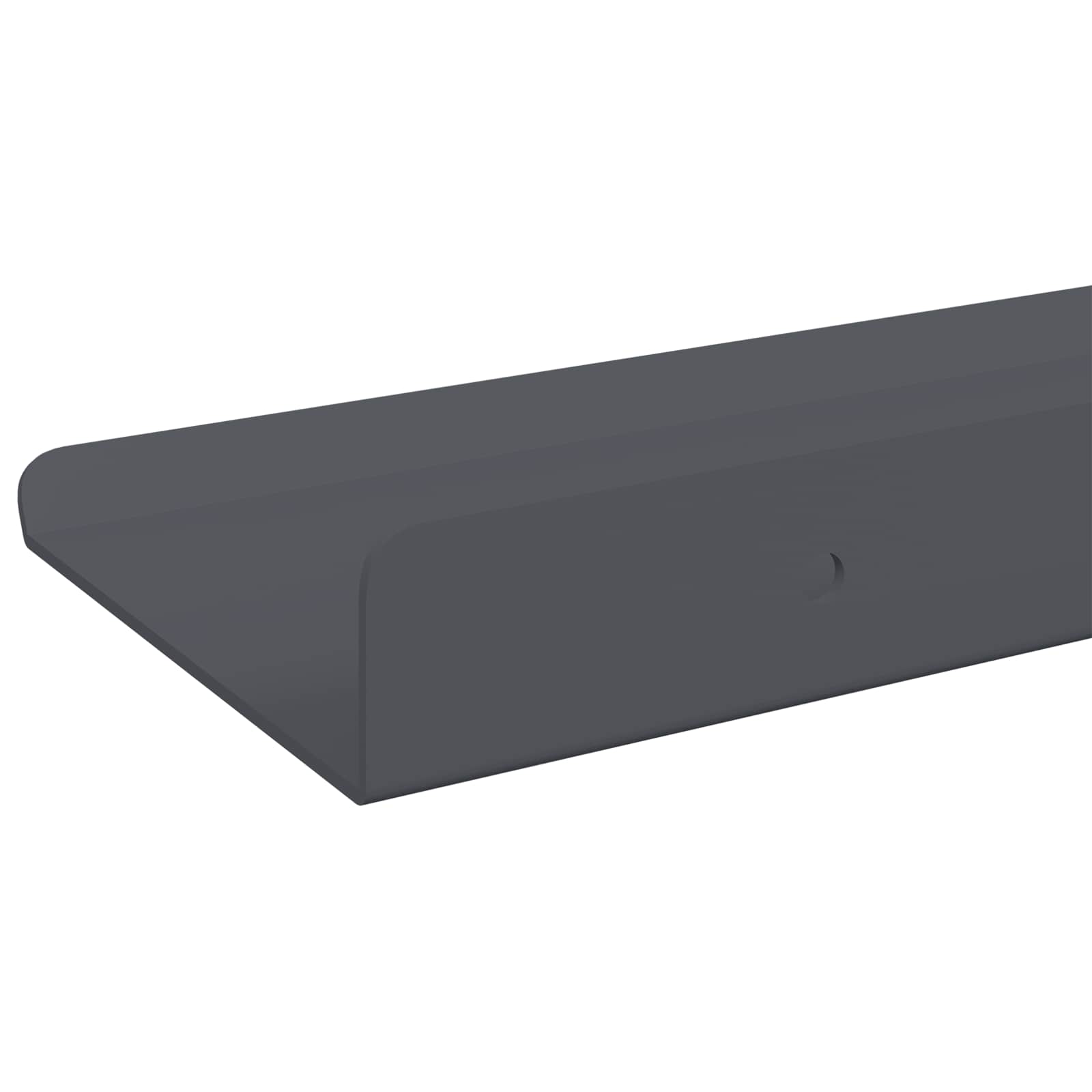 Plūduriuojanti lentyna 3 pcs Antracitas 40 x 9 x 2,5 cm Plienas