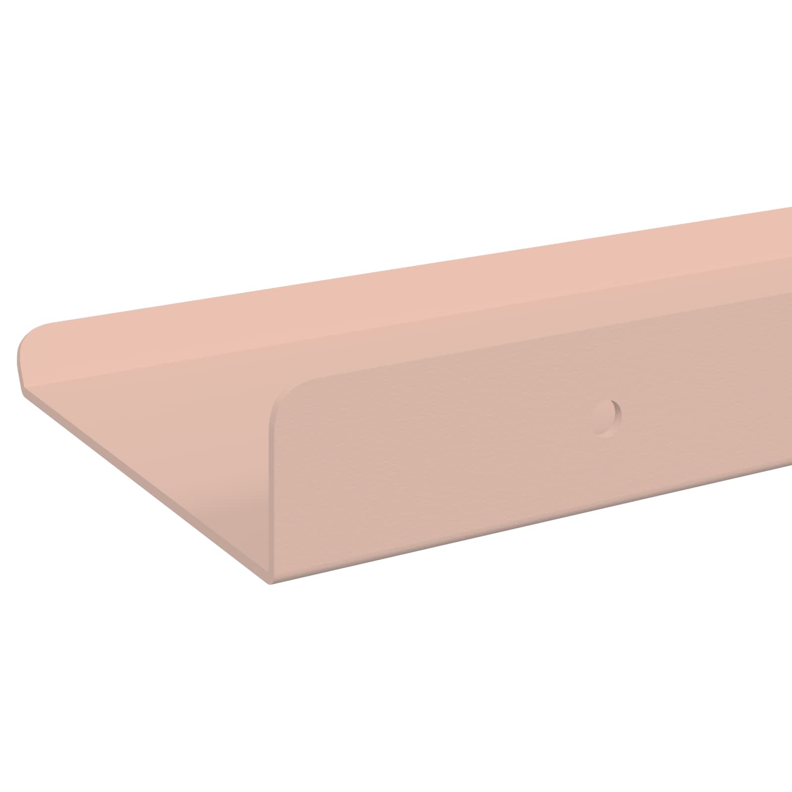 Sieninė lentyna su lentyna 2 pcs Rožinė 40 x 9 x 2,5 cm