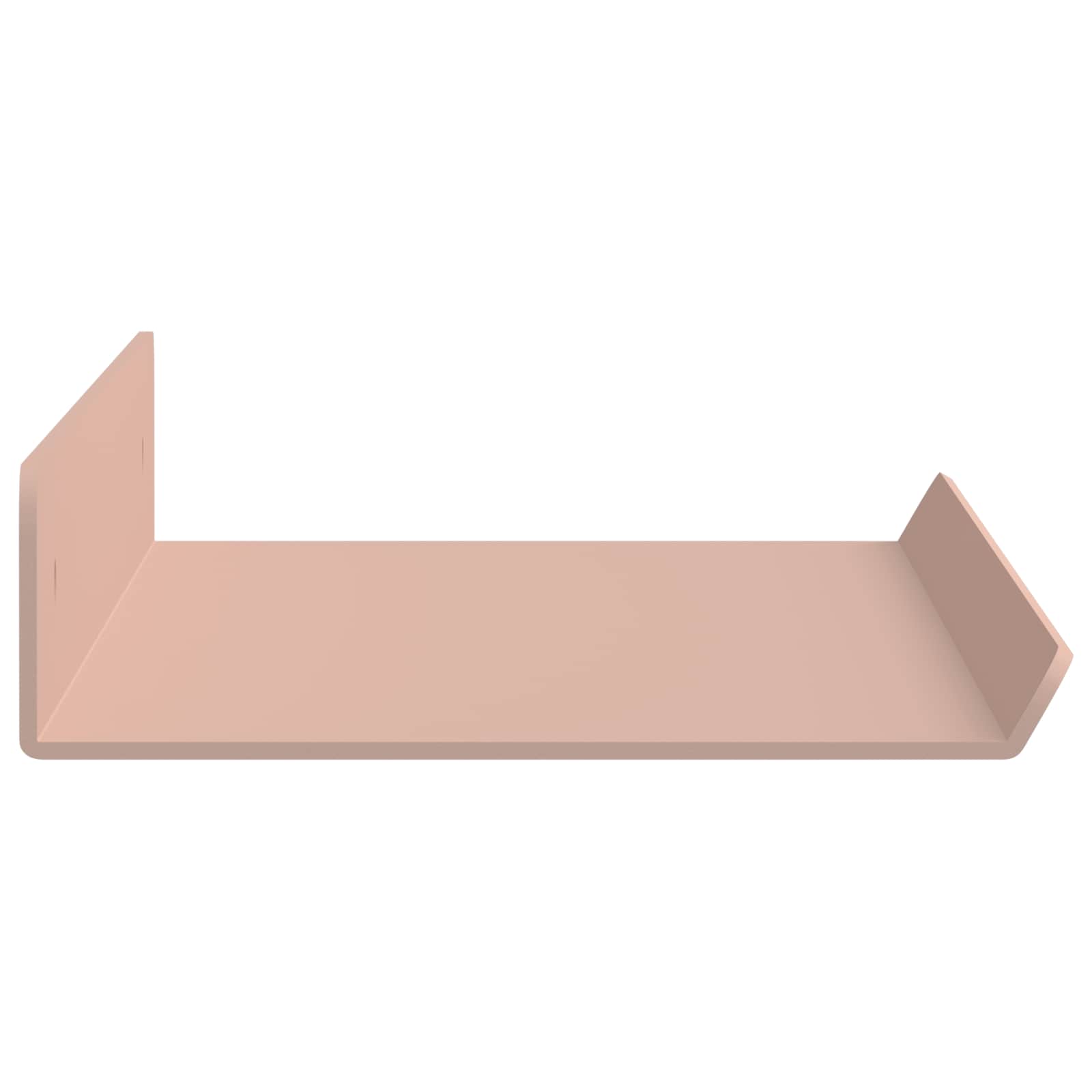 Sieninė lentyna su lentyna 2 pcs Rožinė 40 x 9 x 2,5 cm