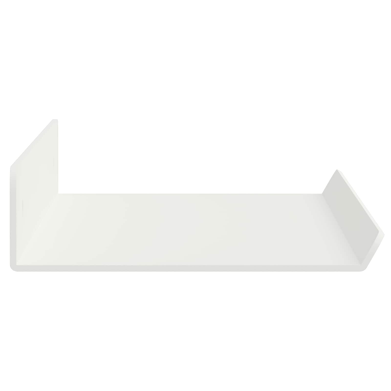Sienas plaukts ar plauktu 4 gab. Balts 40 x 9 x 2,5 cm