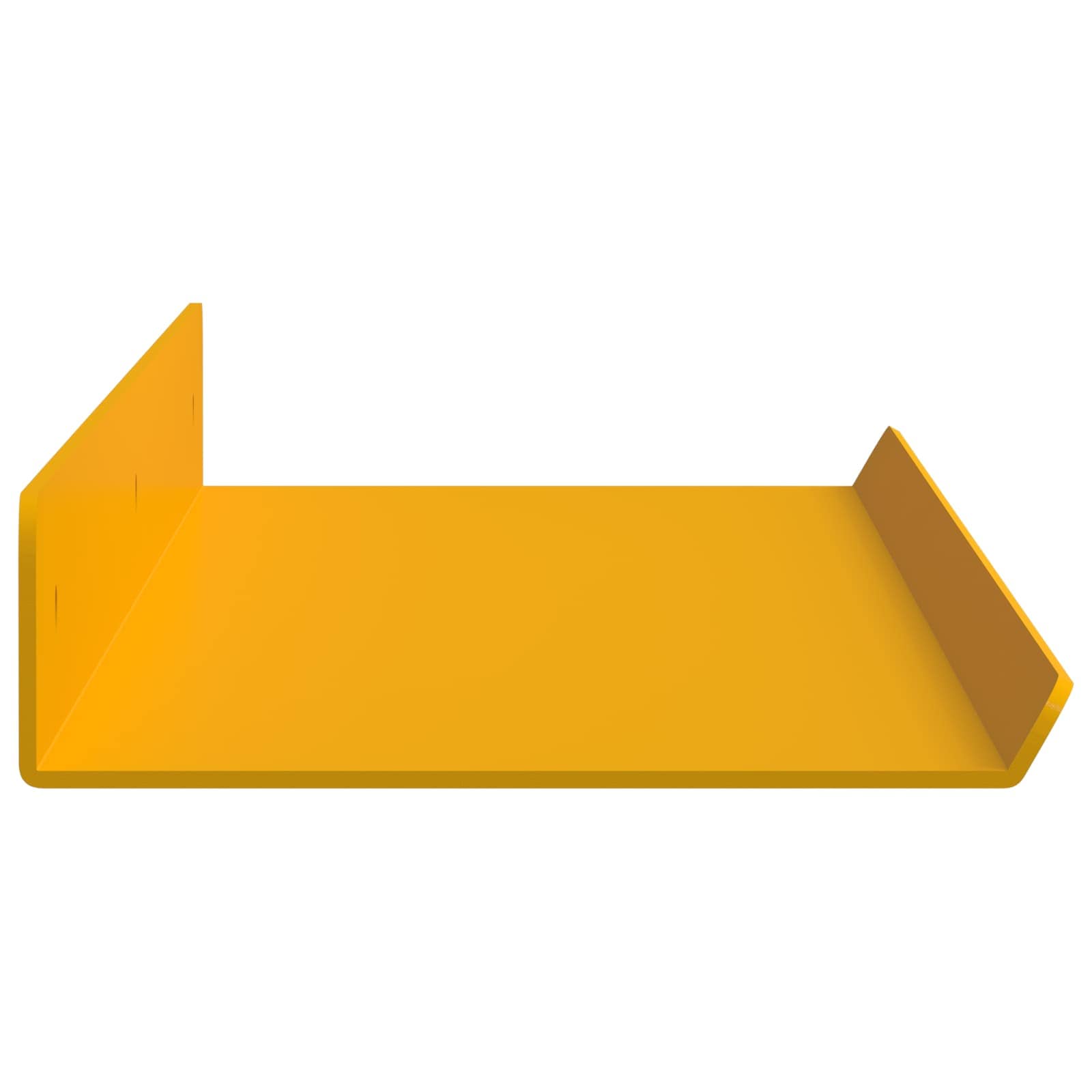 Sieninė lentyna 4 pcs Garučių geltona 60 x 9 x 2,5 cm