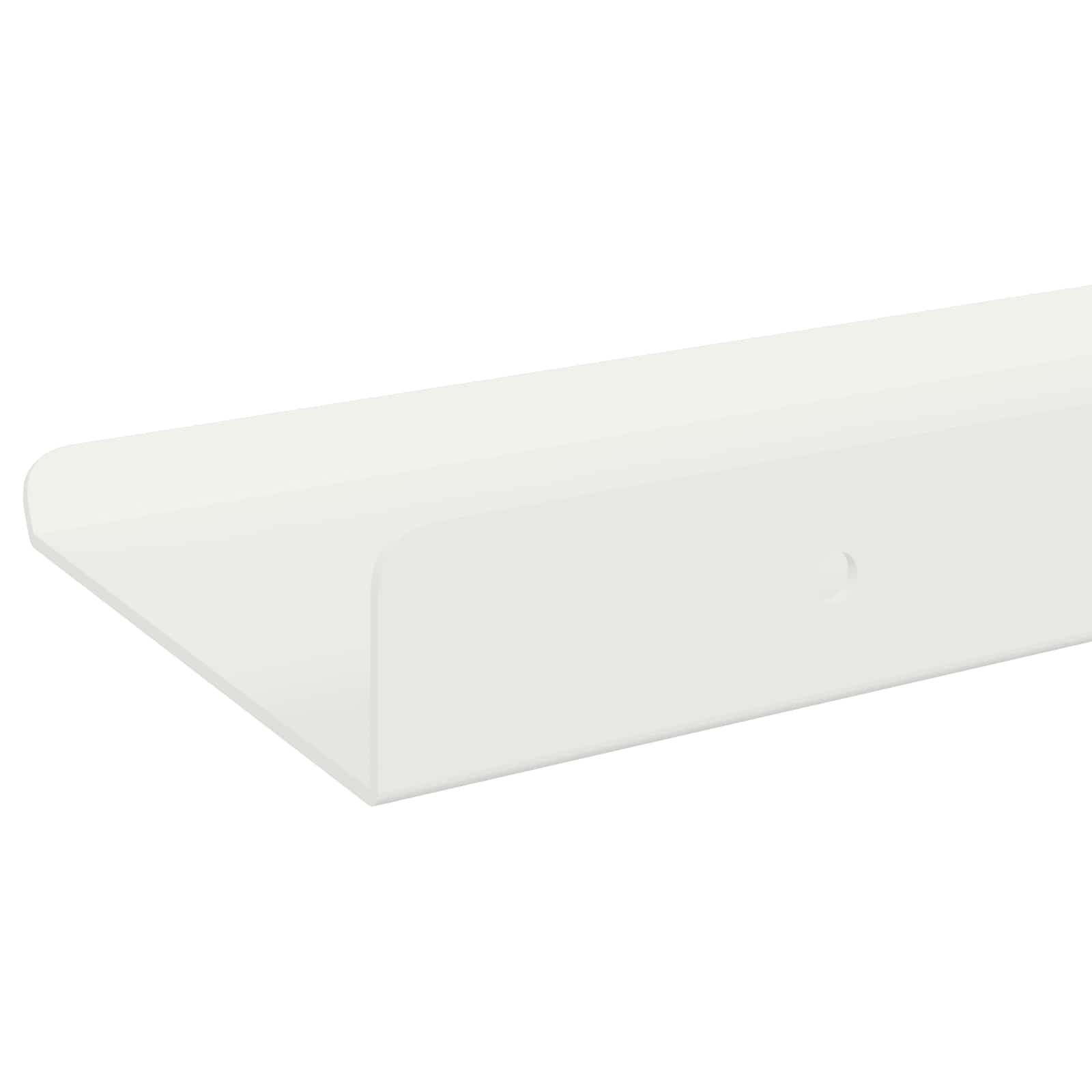 Sienas plaukts ar plauktu 4 gab. Balts 80 x 9 x 2,5 cm
